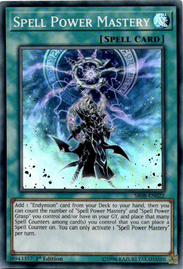 Yugioh Spell Power Mastery SR08-EN022 Super Rare 1st Edition VLP/NM