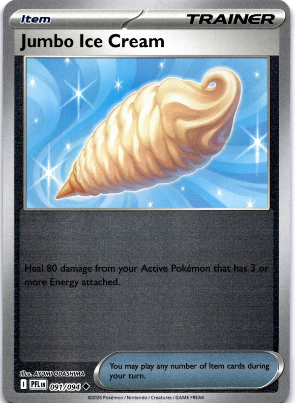 Pokemon Jumbo Ice Cream 091/094 Phantasmal Flames Reverse Holo NM