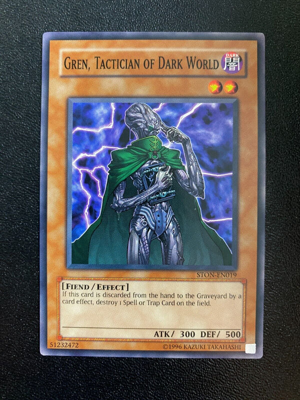 Yugioh Gren, Tactician of Dark World STON-EN019 Common Unlimited Edition LP