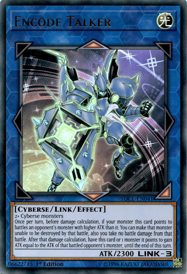 Yugioh Encode Talker SDCL-EN041 Ultra Rare 1st Edition LP