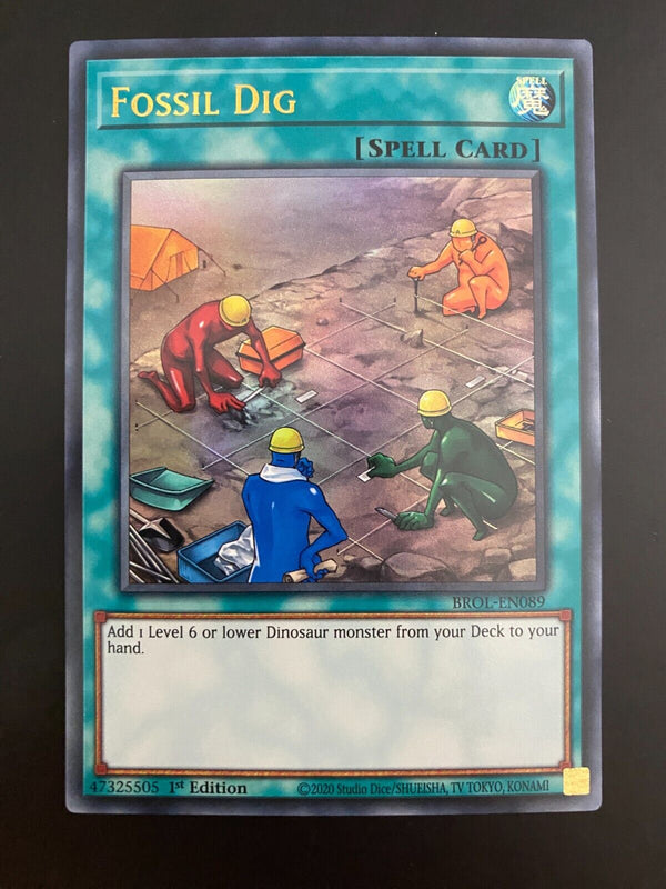 Yugioh Fossil Dig BROL-EN089 1st Edition Ultra Rare NM/MINT