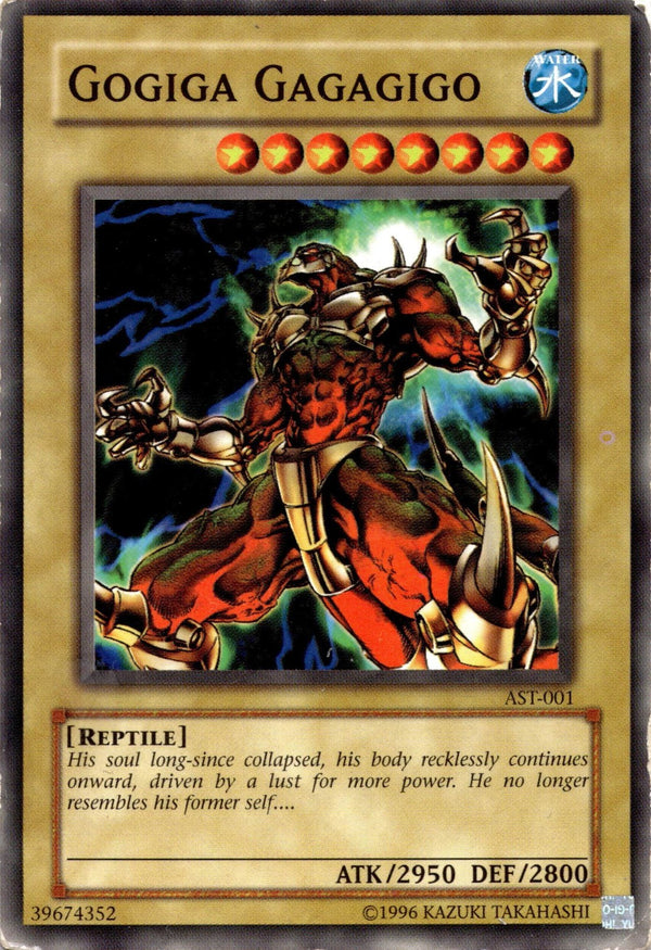 Yugioh Gogiga Gagagigo AST-001 Common Unlimited Edition DAMAGED