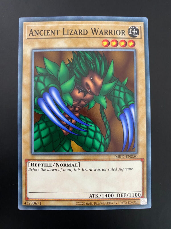 Yugioh Ancient Lizard Warrior MRD-EN050 Common Unlimited Edition NM/MINT