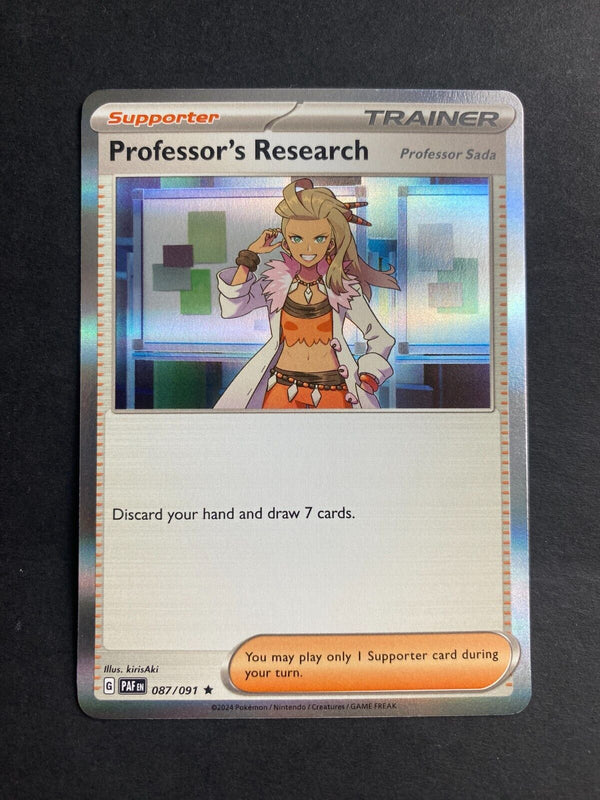 Pokemon Professor's Research 087/091 Padean Fates Holo NM