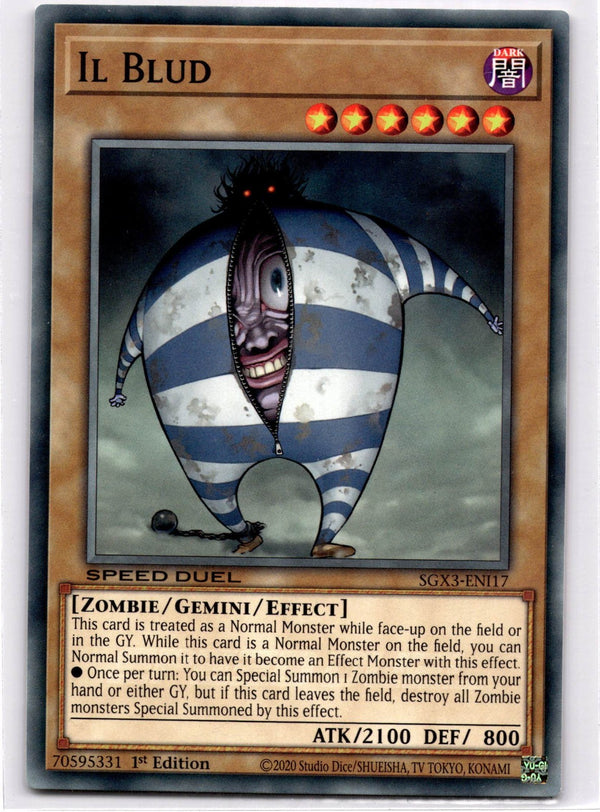 Yugioh Il Blud SGX3-ENI17 Speed Duel Common 1st Edition NM