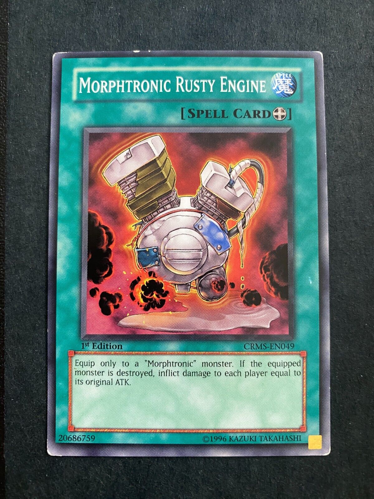 Yugioh Morphtronic Rusty Engine CRMS-EN049 Common 1st Edition HP