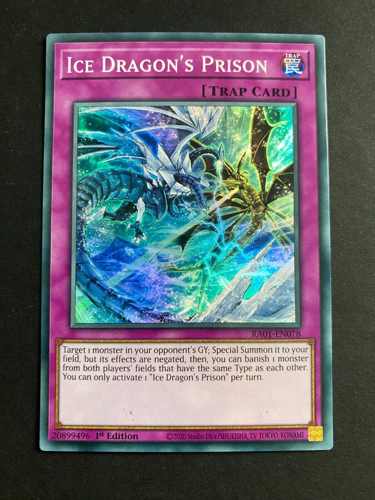 Yugioh Ice Dragon's Prison RA01-EN078 Super Rare 1st Edition NM