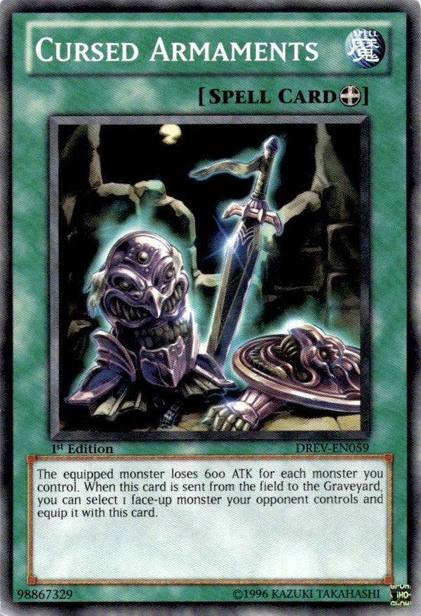 Yugioh Cursed Armaments DREV-EN059 Common 1st Edition MP