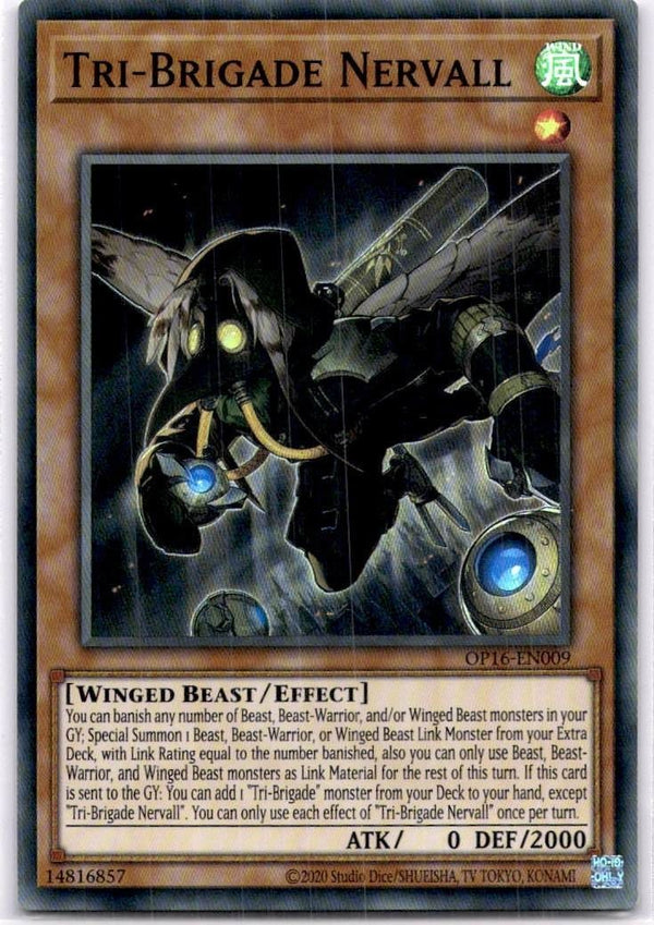 Yugioh Tri-Brigade Nervall OP16-EN009 Super Rare Unlimited Edition NM