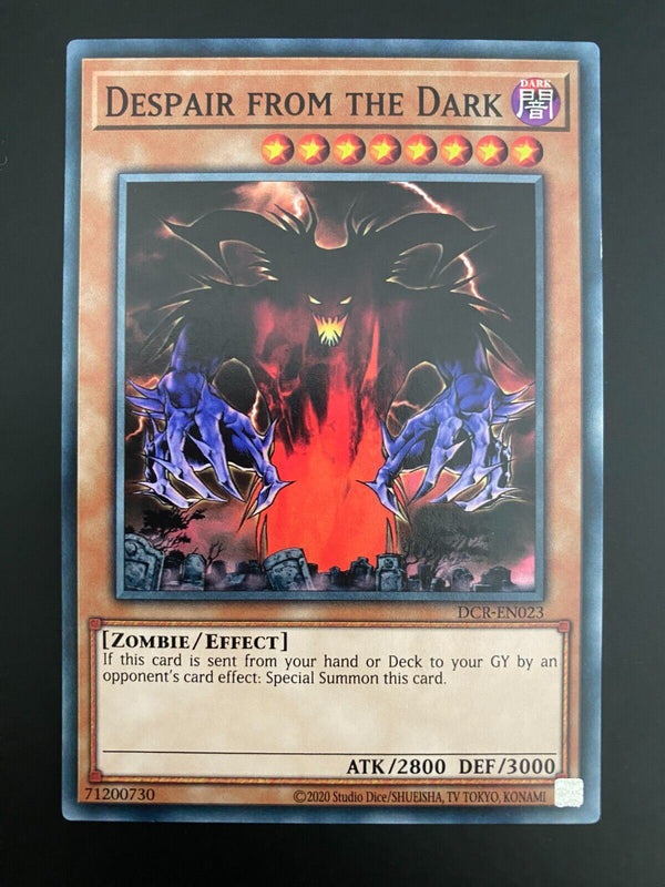 Yugioh Despair from the Dark DCR-EN023 Common Unlimited Edition NM