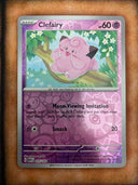 Pokemon Clefairy 035/165 Pokemon 151 Reverse Holo NM/MINT