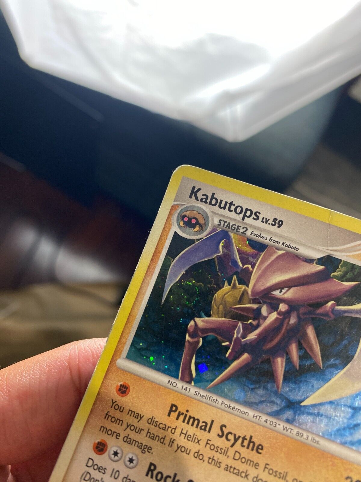 Pokemon Kabutops 4/99 Platinum Arceus Holo (Swirl) DAMAGED/HP