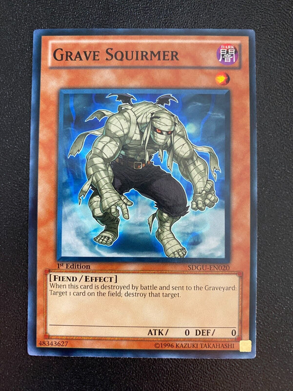 Yugioh Grave Squirmer SDGU-EN020 Common 1st Edition VLP/NM