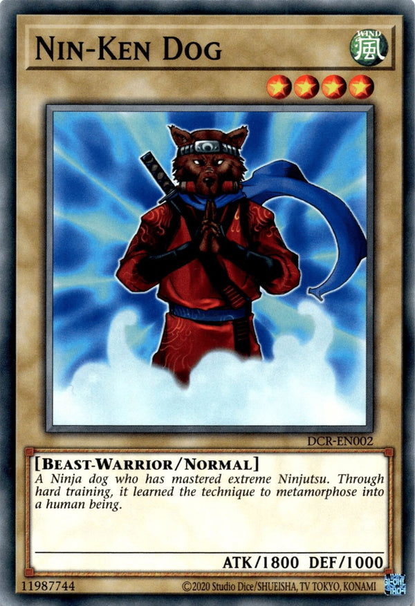 Yugioh Nin-Ken Dog DCR-EN002 Common Unlimited Edition NM
