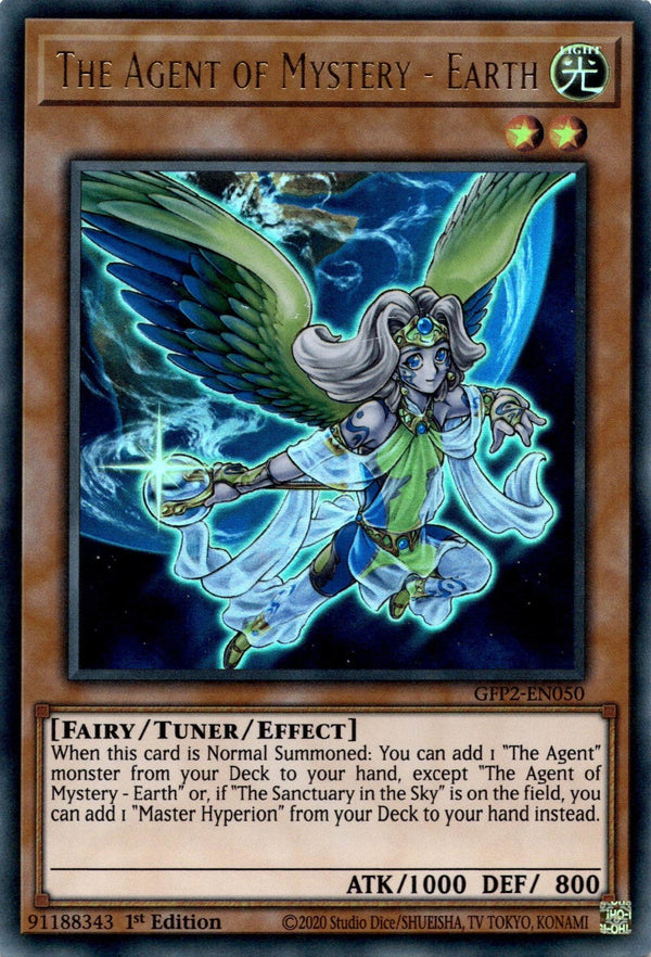 Yugioh The Agent of Mystery - Earth GFP2-EN050 Ultra Rare 1st Edition MP