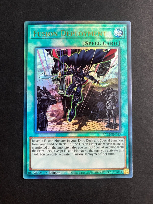 Yugioh Fusion Deployment RA02-EN065 Prismatic Ultimate Rare 1st Edition NM