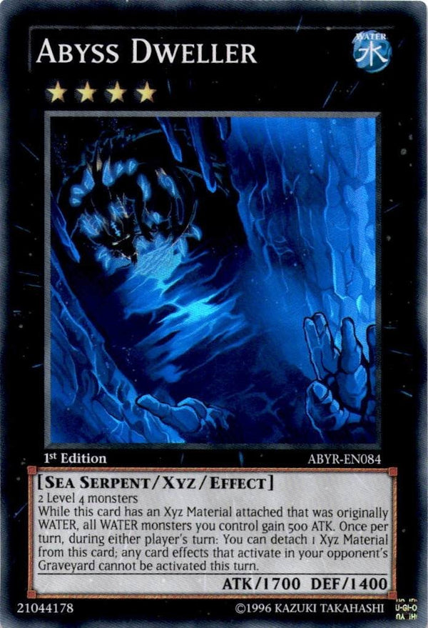 Yugioh Abyss Dweller ABYR-EN084 Super Rare 1st Edition MP