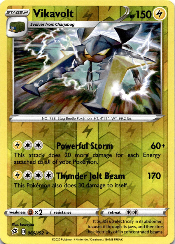 Pokemon Vikavolt 066/192 Rebel Clash Reverse Holo MP