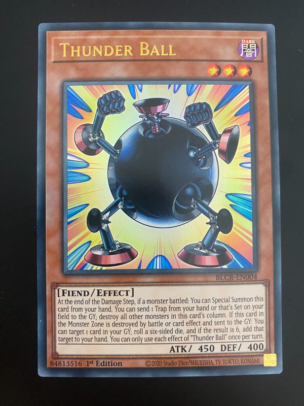 Yugioh Thunder Ball BLCR-EN004 1st Edition Ultra Rare NM/MINT