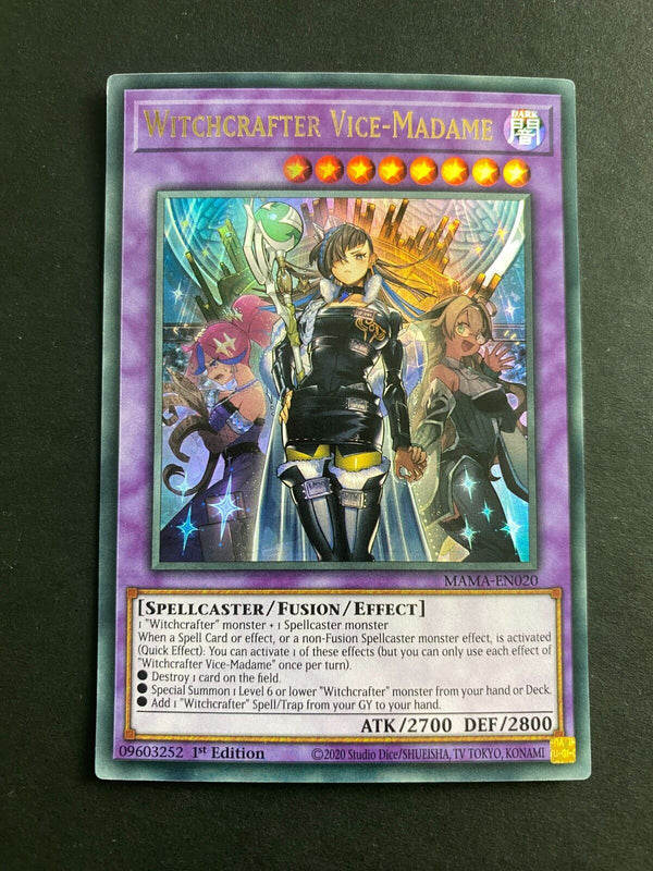 Yugioh Witchcrafter Vice-Madame MAMA-EN020 Ultra Rare 1st Edition NM