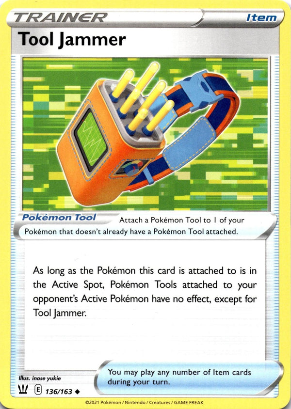 Pokemon Tool Jammer 136/163 Battle Styles Non Holo NM