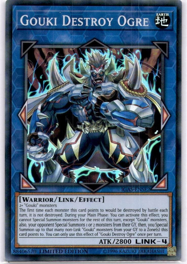 Yugioh Gouki Destroy Ogre IGAS-ENSE2 Super Rare Limited Edition NM