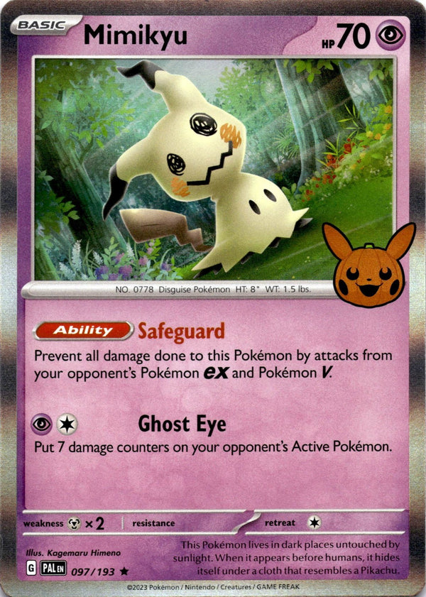 Pokemon Mimikyu 097/193 Trick or Trade 2023 Holo VLP/NM