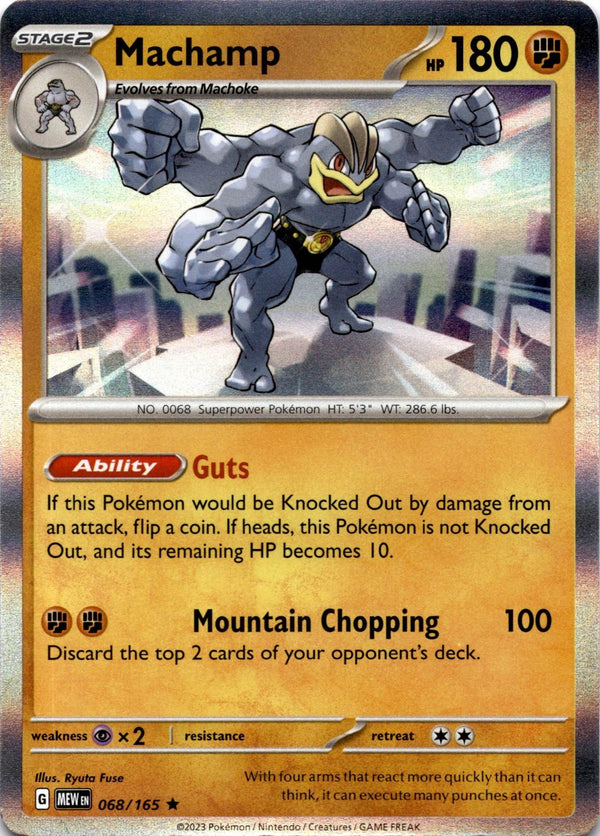 Pokemon Machamp 068/165 Pokemon 151 Holo NM