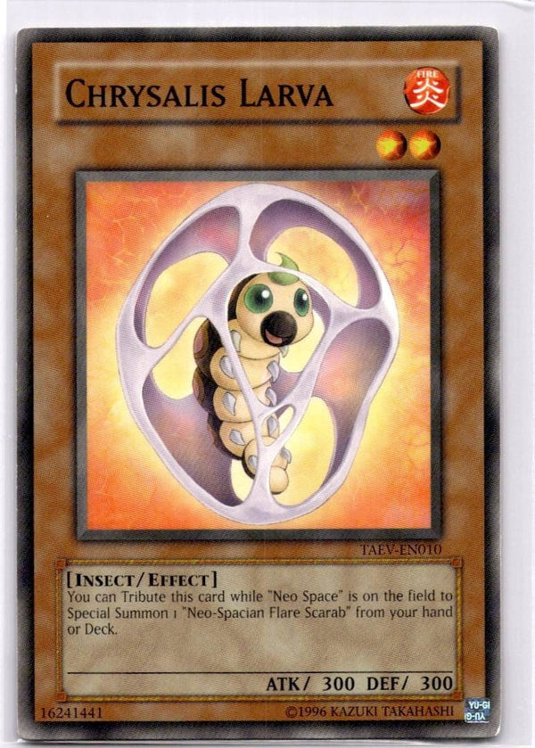 Yugioh Chrysalis Larva TAEV-EN010 Common Unlimited Edition VLP/NM