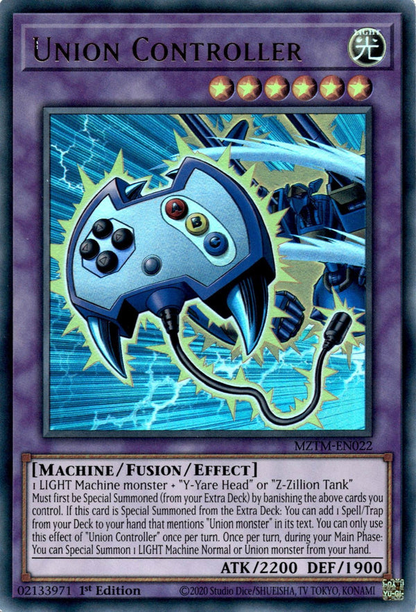 Yugioh Union Controller MZTM-EN022 Ultra Rare 1st Edition LP