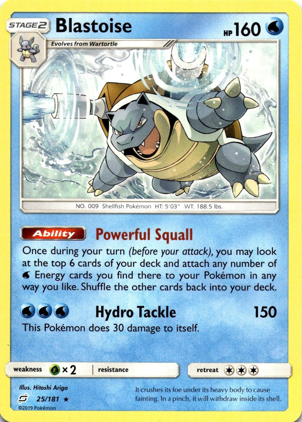 Pokemon Blastoise 25/181 Team Up Non Holo LP