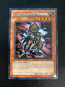 Yugioh Karakuri Bushi mdl 6318 "Muzanichiha" STBL-EN023 Rare 1st Edition MP