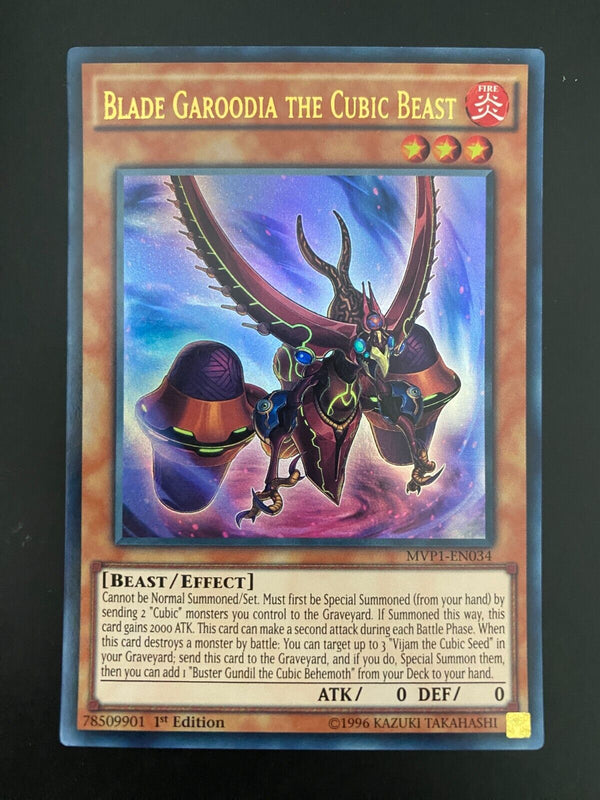 Yugioh Blade Garoodia the Cubic Beast MVP1-EN034 Ultra Rare 1st Edition MP