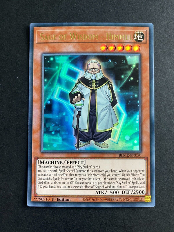 Yugioh Sage of Wisdom - Himmel BLMR-EN050 Ultra Rare 1st Edition NM