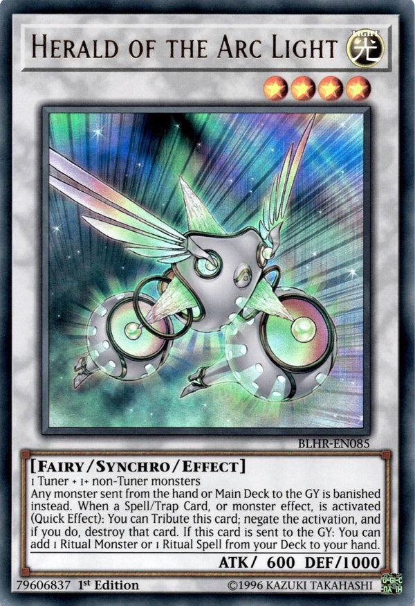 Yugioh Herald of the Arc Light BLHR-EN085 Ultra Rare 1st Edition LP