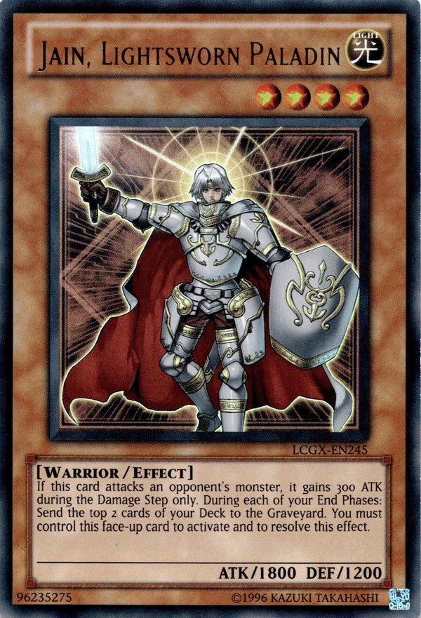 Yugioh Jain, Lightsworn Paladin LCGX-EN245 Ultra Rare Unlimited Edition LP