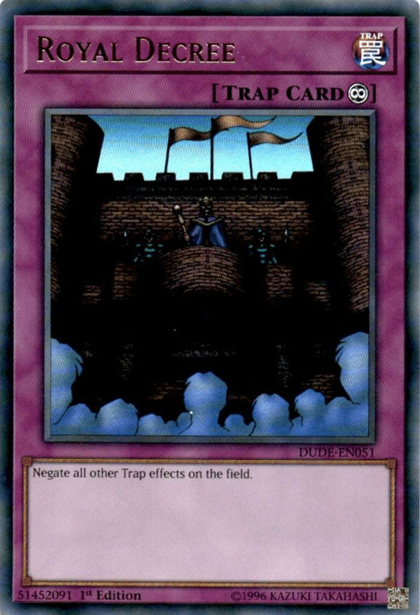 Yugioh Royal Decree DUDE-EN051 Ultra Rare 1st Edition VLP/NM