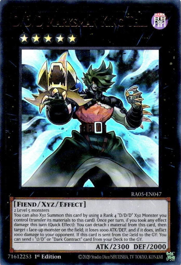 Yugioh D/D/D Marksman King Tell RA05-EN047 NA Print Ultra Rare 1st Edition NM