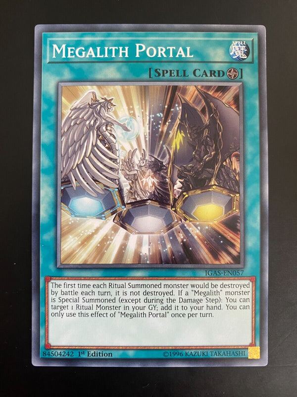 Yugioh Megalith Portal IGAS-EN057 Common 1st Edition NM/MINT