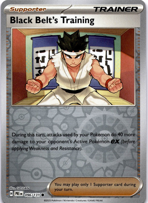Pokemon Black Belt's Training 096/131 Prismatic Evolutions Reverse Holo NM