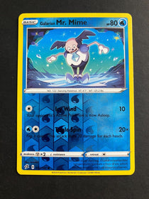 Pokemon Galarian Mr. Mime 037/192 Rebel Clash Reverse Holo NM