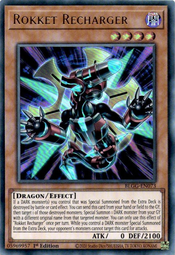Yugioh Rokket Recharger BLGG-EN073 Ultra Rare 1st Edition NM