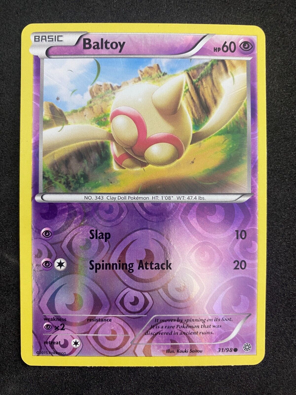 Pokemon Baltoy 31/98 Ancient Origins Reverse Holo LP