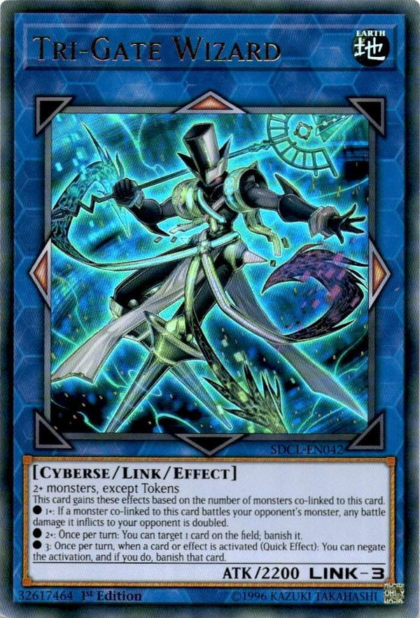 Yugioh Tri-Gate Wizard SDCL-EN042 Ultra Rare 1st Edition VLP/NM