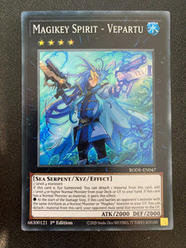 Yugioh Magikey Spirit - Vepartu BODE-EN047 Super Rare 1st Edition VLP