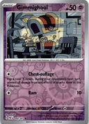 Pokemon Gimmighoul 044/091 Paldean Fates Reverse Holo NM