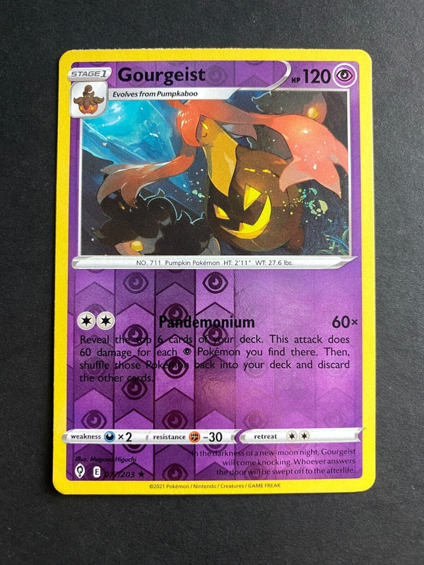 Pokemon Gourgeist 077/203 Evolving Skies Reverse Holo LP/NM