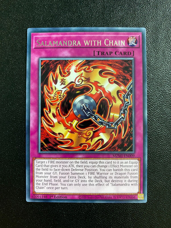 Yugioh Salamandra with Chain MZMI-EN009 Rare 1st Edition NM