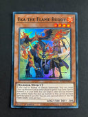 Yugioh Eka the Flame Buddy POTE-EN034 Super Rare 1st Edition LP