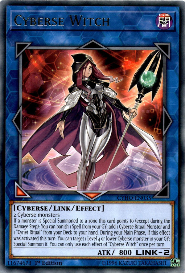 Yugioh Cyberse Witch CYHO-EN035 Rare 1st Edition NM
